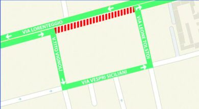 M4, deviazione del traffico in direzione centro vicino al cantiere Tolstoj