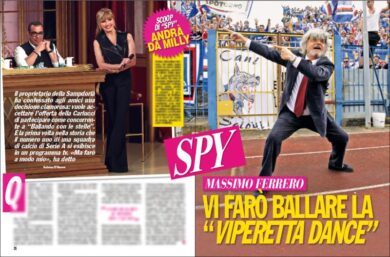 Massimo Ferrero (patron della Sampdoria) andrà a Ballando con le stelle