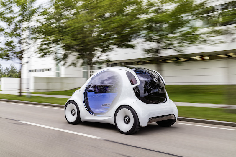 Smart vision EQ fortwo: ecologica, connessa, condivisa e guida autonoma