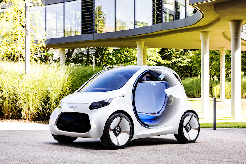 Smart vision EQ fortwo: ecologica, connessa, condivisa e guida autonoma