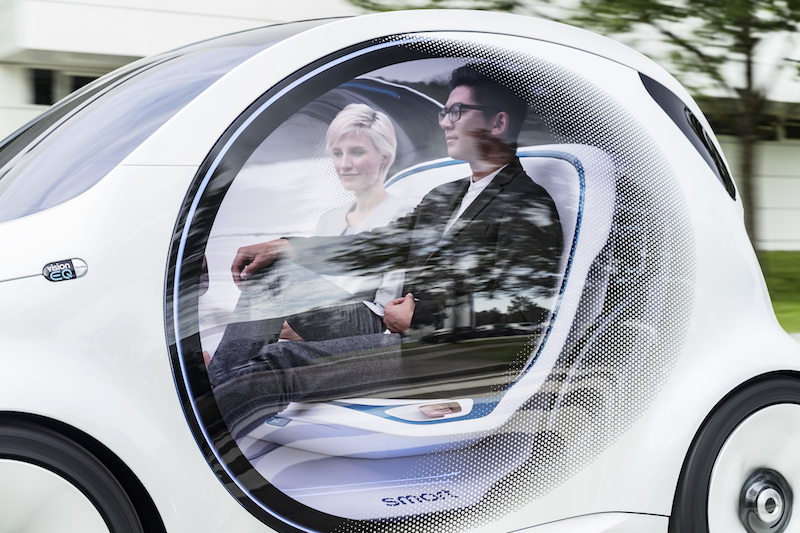 Smart vision EQ fortwo: ecologica, connessa, condivisa e guida autonoma
