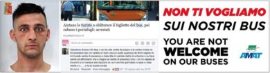 Palermo, sui bus spuntano le foto dei borseggiatori: “Qui non siete graditi”