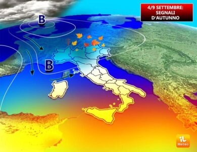Previsioni meteo settembre, settimana con i primi segnali d’autunno
