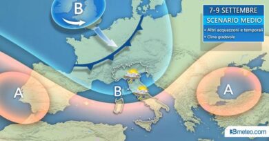 3BMETEO.COM: “Segnali d’Autunno, nuovi temporali in arrivo”