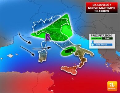 Previsioni meteo: l’autunno fa la voce grossa, tanta pioggia in arrivo