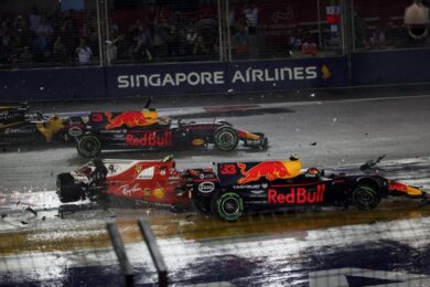 F1 disastro Ferrari a Singapore. Verstappen: “Io incolpevole, Vettel doveva..”
