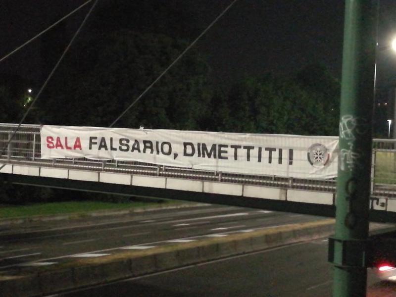 Milano, nuovi striscioni di CasaPound: “Sala a processo? Falsario dimettiti” Milano, nuovi striscioni di CasaPound: “Sala a processo? Falsario dimettiti”