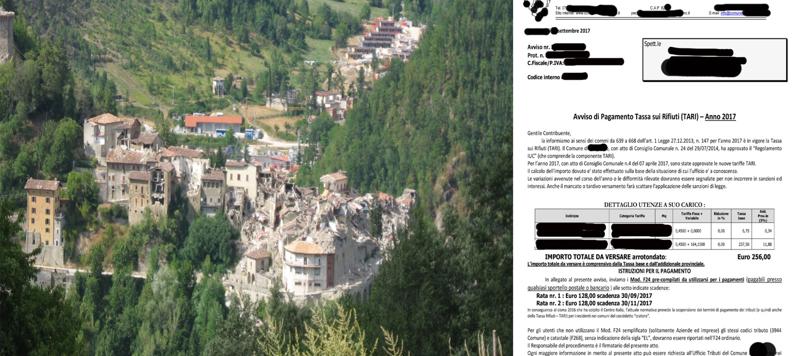 Galleria foto 'Schiaffo ai terremotati, tasse a chi è stato colpito e black out controlli' - foto 1