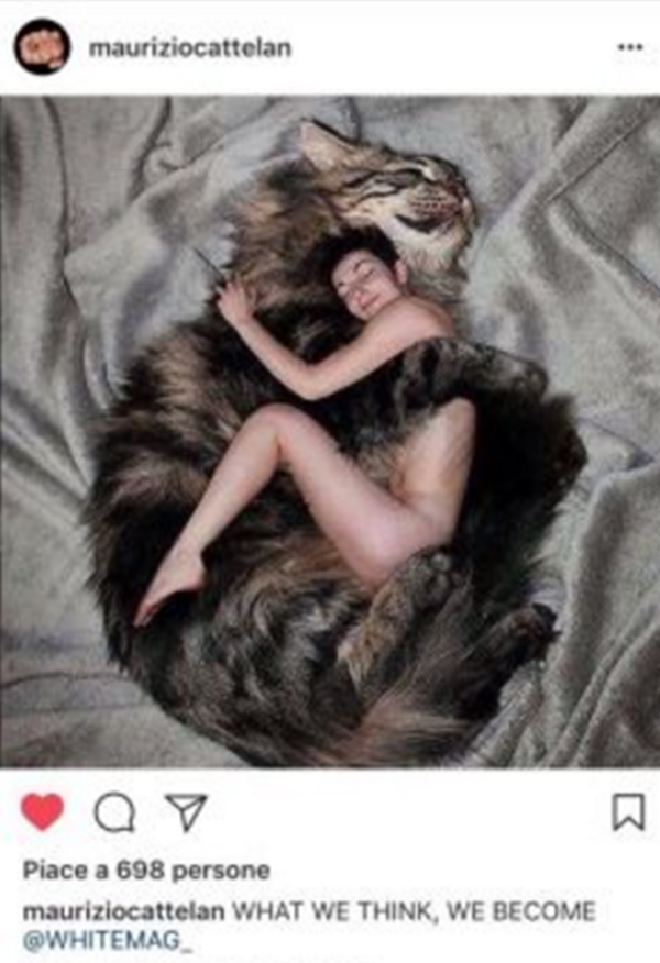 Maurizio Cattelan provoca Instagram. Ecco il suo “The single post” Maurizio Cattelan provoca Instagram. Ecco il suo “The single post”