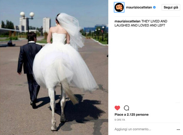 Maurizio Cattelan provoca Instagram. Ecco il suo “The single post” Maurizio Cattelan provoca Instagram. Ecco il suo “The single post”