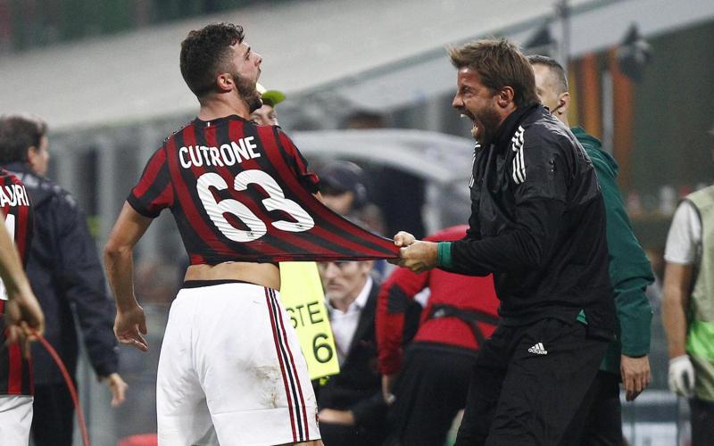 Milan, decide Cutrone al 94°. Montella: “Abbiamo avuto la forza di reagire”