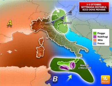 Previsioni meteo: arriva l’inverno. Nel weekend ecco il freddo