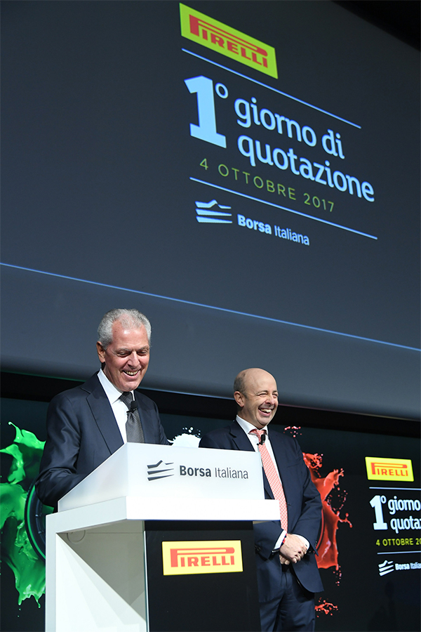 Pirelli debutta in Borsa e tiene nonostante il calo di Piazza Affari Pirelli debutta in Borsa e tiene nonostante il calo di Piazza Affari