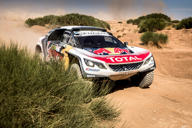 Loeb e la Peugeot 3008 DKR subito in testa al Rally del Marocco