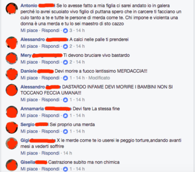 Istruttore di karate arrestato per pedofilia massacrato su facebook – LE FOTO