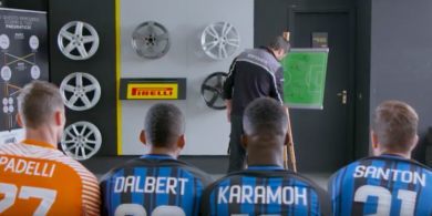 I giocatori dell’inter protagonisti della campagna video di Driver-Pirelli