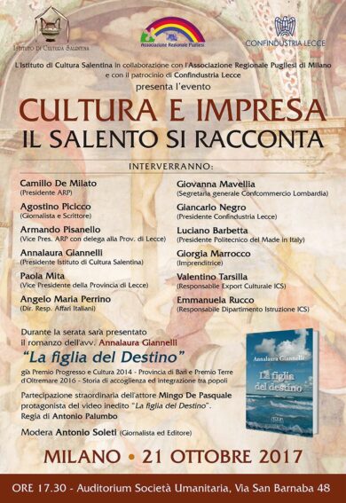 Cultura e impresa: il Salento si racconta a Milano