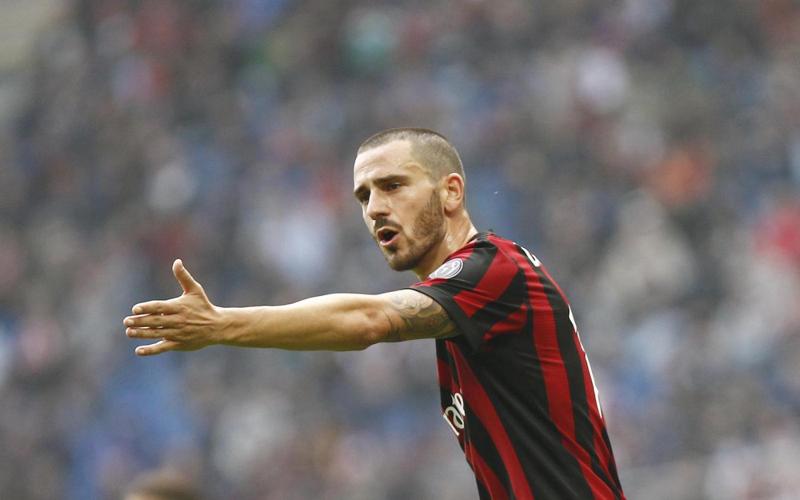 Milan non fa ricorso contro la squalifica di Bonucci