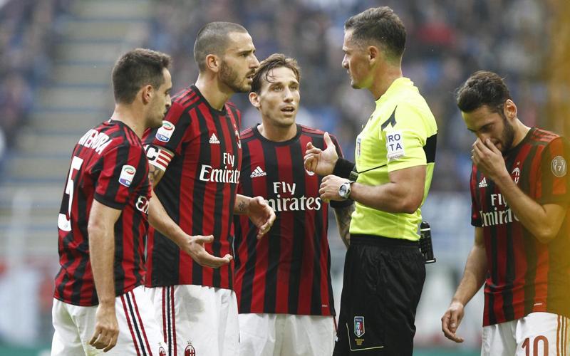 Milan non fa ricorso contro la squalifica di Bonucci