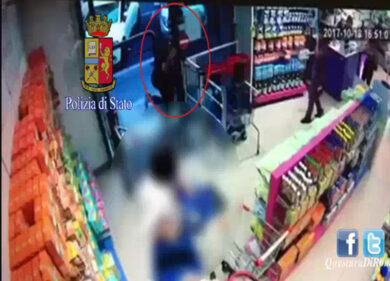 Incastrato da una porta a vetri: il ladro delle farmacie lascia le impronte