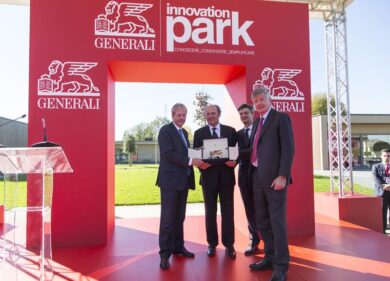 Premier Gentiloni in visita a Generali all’Innovation Park di Mogliano Veneto