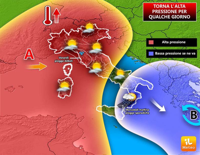 Previsioni meteo: pressione in aumento, forte inversione termica Previsioni meteo: pressione in aumento, forte inversione termica