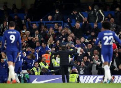 Chelsea-Manchester United 1-0 Conte stende Mourinho: giallo stretta di mano