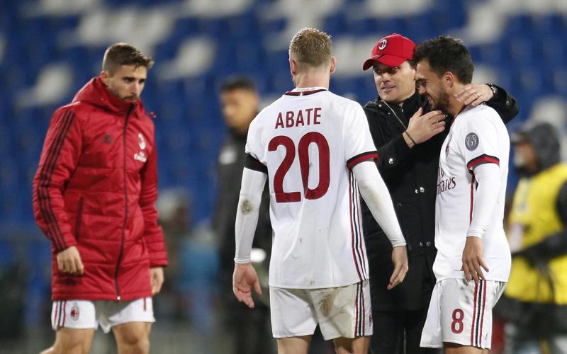 Sassuolo-Milan 0-2. Montella respira: “Bene la fase difensiva. Ora cresceremo”