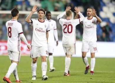 Sassuolo-Milan 0-2. Montella respira: “Bene la fase difensiva. Ora cresceremo”