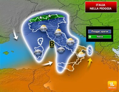 Previsioni meteo, Italia sotto la pioggia: situazione instabile. METEO NEWS