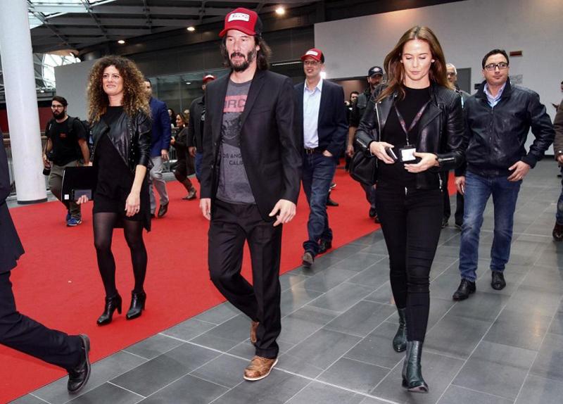 Eicma 2017 Milano: Keanu Reeves all’inaugurazione. FOTO