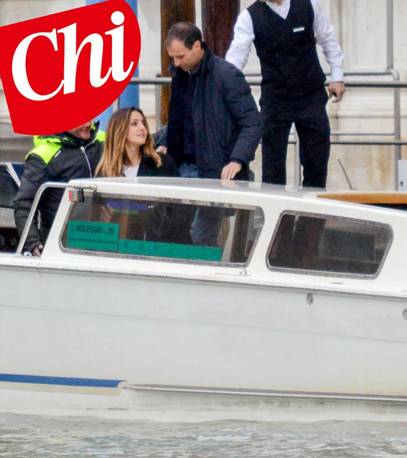 Ambra Angiolini e Massimiliano Allegri: luna di miele a Venezia. Foto