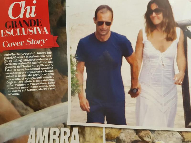 Allegri porta Ambra nel suo bar di Livorno. E l’anello con diamante…