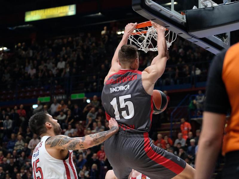 Olimpia Milano-Olympiakos 85-86, sconfitta in volata in Eurolega
