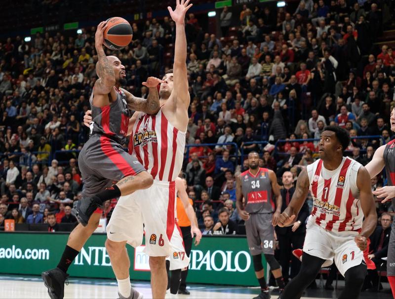 Olimpia Milano-Olympiakos 85-86, sconfitta in volata in Eurolega