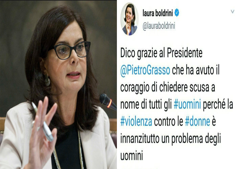Tutti gli uomini potenziali stupratori. La clamorosa gaffe di Laura Boldrini Tutti gli uomini potenziali stupratori. La clamorosa gaffe di Laura Boldrini