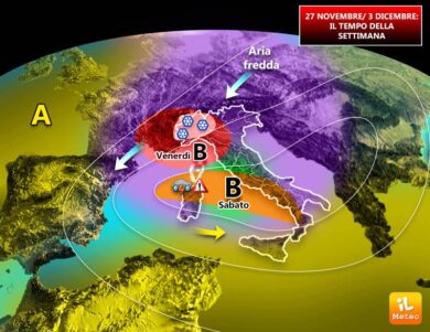 Previsioni meteo, neve a Milano e Torino: arriva l’inverno. Meteo Italia