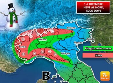 Previsioni meteo, arriva la neve in pianura. METEO ITALIA