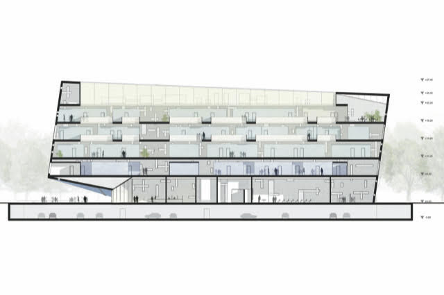 Arriva “l’Arca” del gruppo CAP. La prima sede che “galleggia”. Rendering Arriva “l’Arca” del gruppo CAP. La prima sede che “galleggia”. Rendering