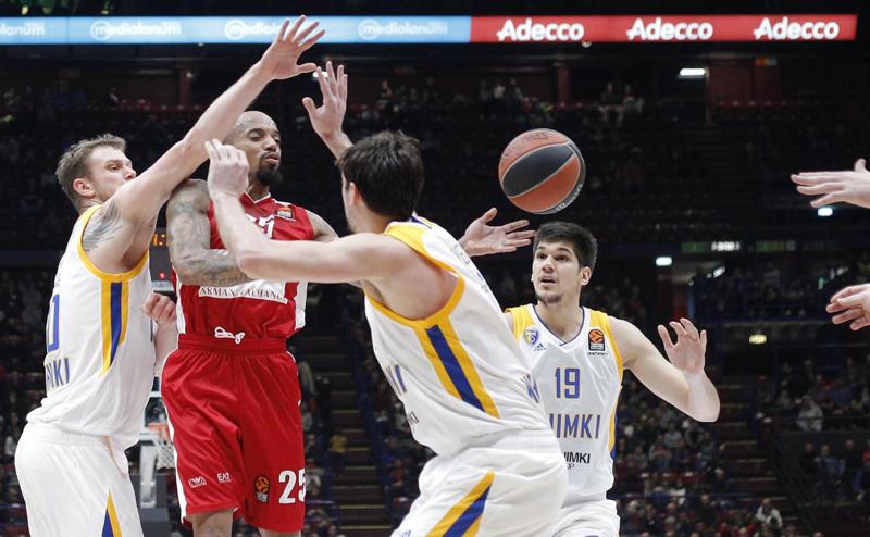 Olimpia Milano-Khimki 71-77, Shved devastante al Forum