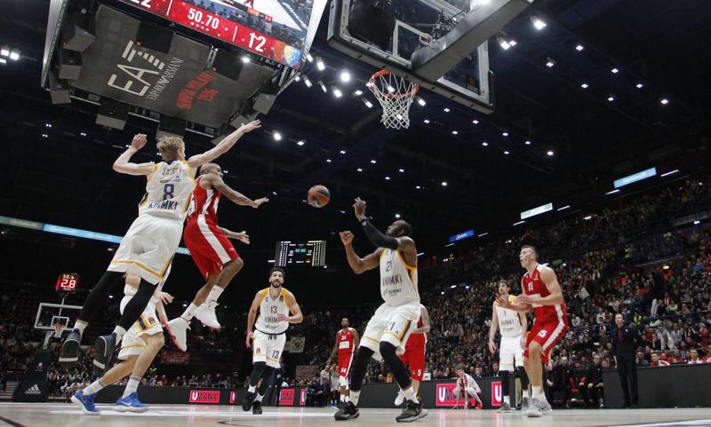 Olimpia Milano-Khimki 71-77, Shved devastante al Forum
