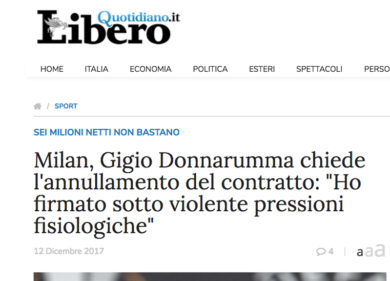 Donnarumma, Milan: “Patrimonio economico e sportivo. Dialogo aperto”