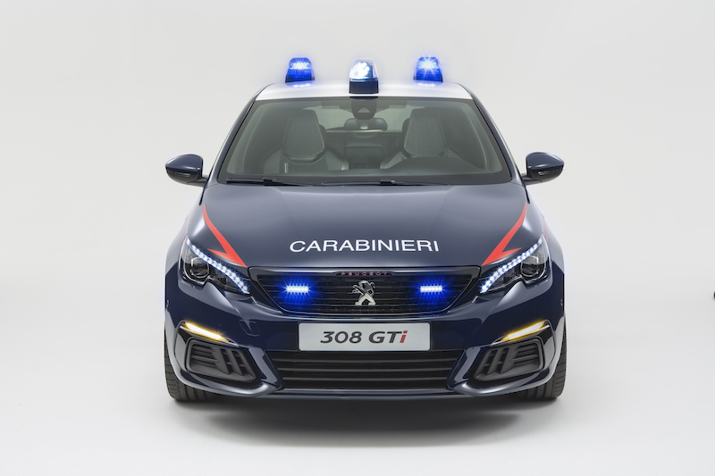 la Nuova Peugeot 308 GTi veste i colori dell’Arma dei Carabinieri la Nuova Peugeot 308 GTi veste i colori dell’Arma dei Carabinieri