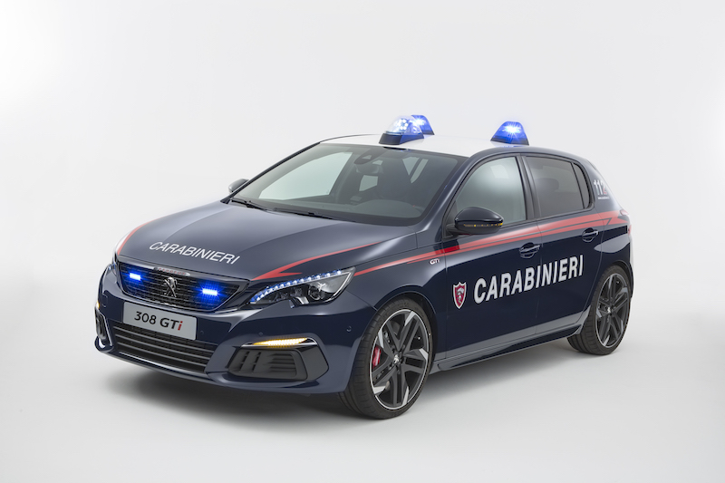 la Nuova Peugeot 308 GTi veste i colori dell’Arma dei Carabinieri la Nuova Peugeot 308 GTi veste i colori dell’Arma dei Carabinieri