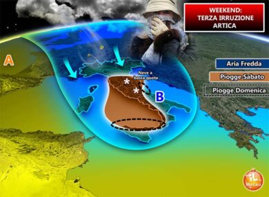 Previsioni meteo: nel weekend terza irruzione polare del mese!