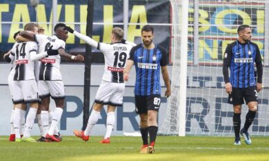 Inter-Udinese 1-3, disastro a San Siro. Il Var e Lasagna mettono ko Spalletti