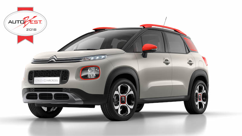 Il Nuovo Compact SUV Citroën C3 Aircross vince il premio Autobest 2018 Il Nuovo Compact SUV Citroën C3 Aircross vince il premio Autobest 2018