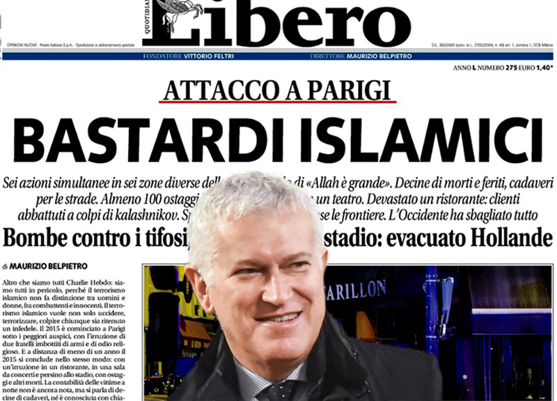 Belpietro, titolò “Bastardi islamici”: assolto a Milano Belpietro, titolò “Bastardi islamici”: assolto a Milano