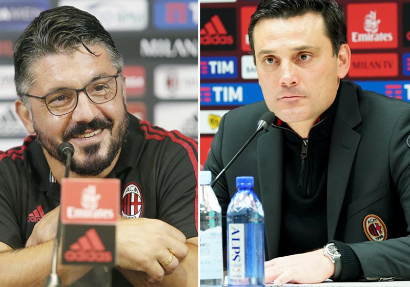 Milan, Gattuso rischia. Torna Montella? I rumors sulla panchina rossonera