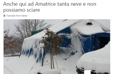 Renzi: “Troppa neve, non si può sciare”. Rabbia da Amatrice: “Anche qui” Renzi: “Troppa neve, non si può sciare”. Rabbia da Amatrice: “Anche qui”